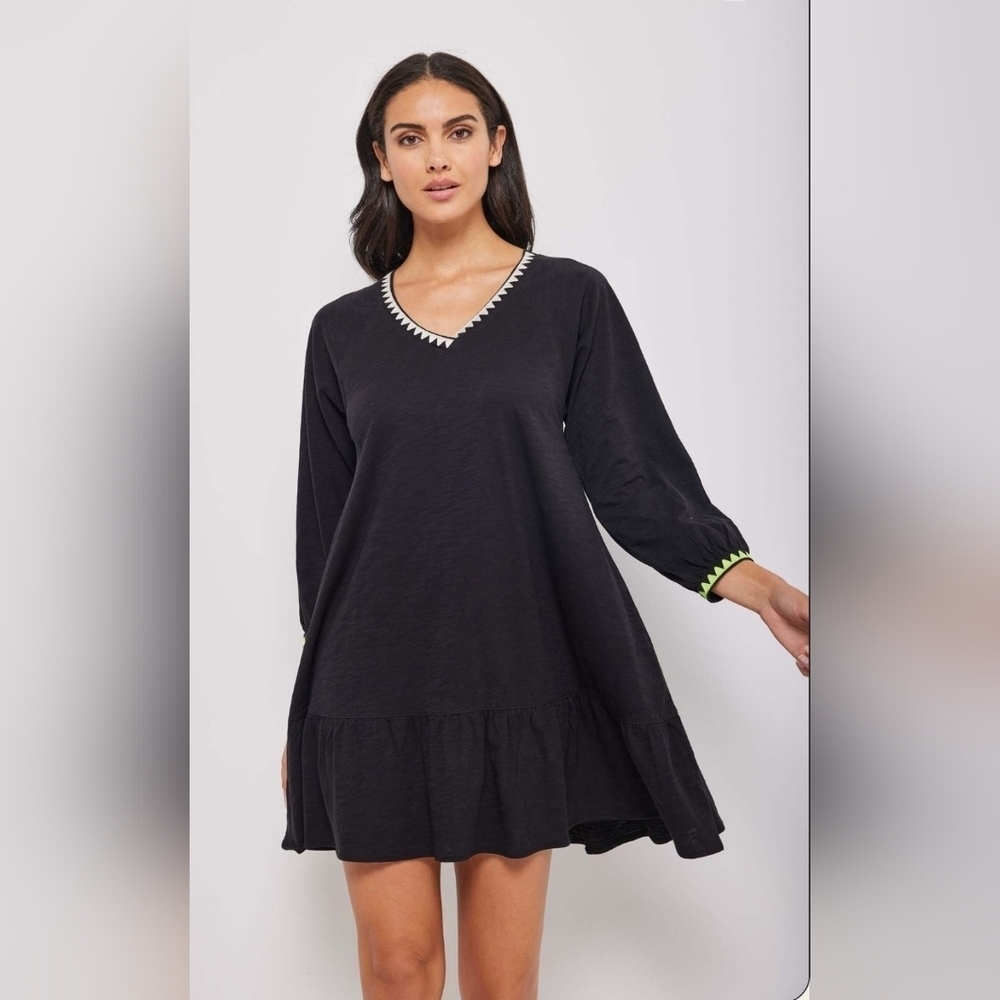 LISA TODD, The Swinger Dress, Black, Size Large